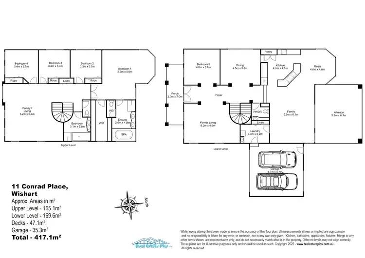 Floorplan of Homely house listing, 11 Conrad Place, Wishart QLD 4122