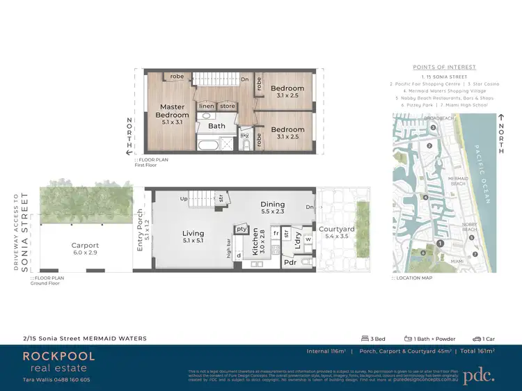 Floorplan of Homely townhouse listing, 2/15 Sonia Street, Mermaid Waters QLD 4218