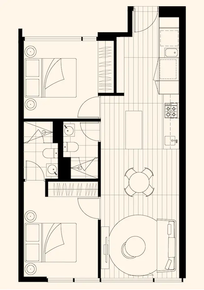 Floorplan of Homely apartment listing, 608/36 Wilson Street, South Yarra VIC 3141