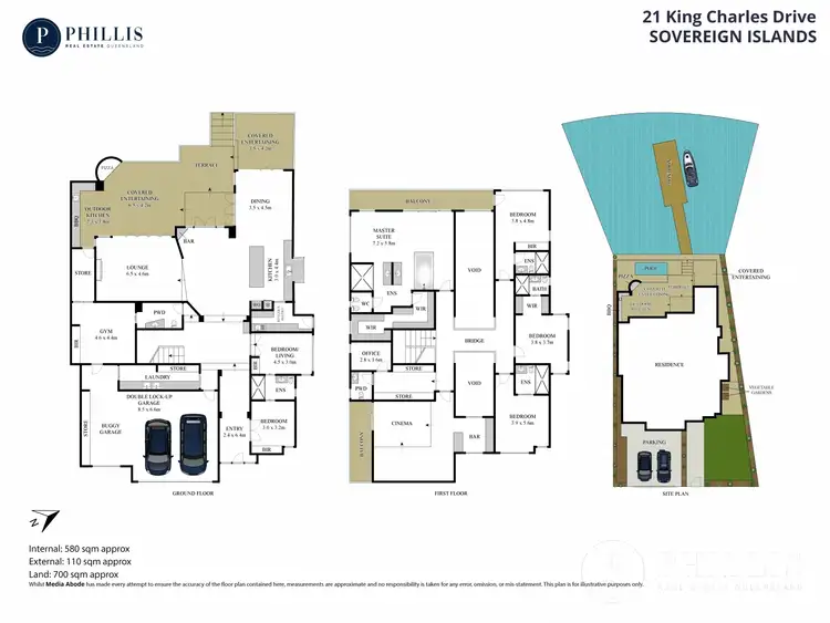 Floorplan of Homely house listing, 21 King Charles Drive, Sovereign Islands QLD 4216