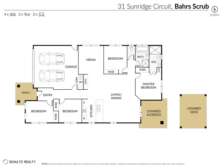 Floorplan of Homely house listing, 31 Sunridge Circuit, Bahrs Scrub QLD 4207