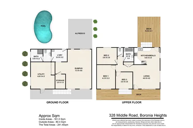 Floorplan of Homely house listing, 328 Middle Road, Boronia Heights QLD 4124