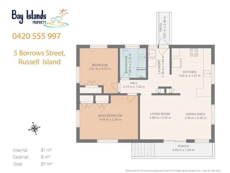 Floorplan of Homely house listing, 5 Borrows Street, Russell Island QLD 4184