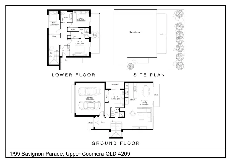 Floorplan of Homely townhouse listing, 99/1 Sauvignon Parade, Upper Coomera QLD 4209
