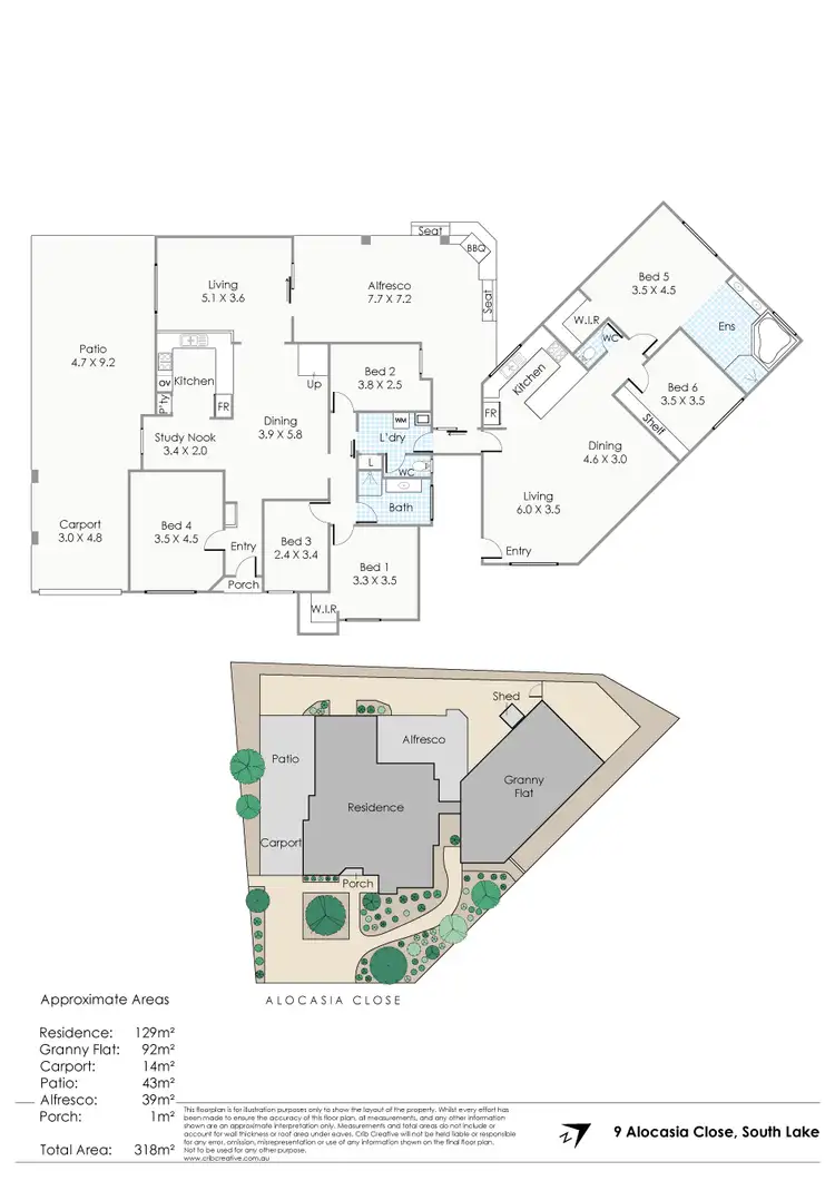 Floorplan of Homely house listing, 9 Alocasia Close, South Lake WA 6164