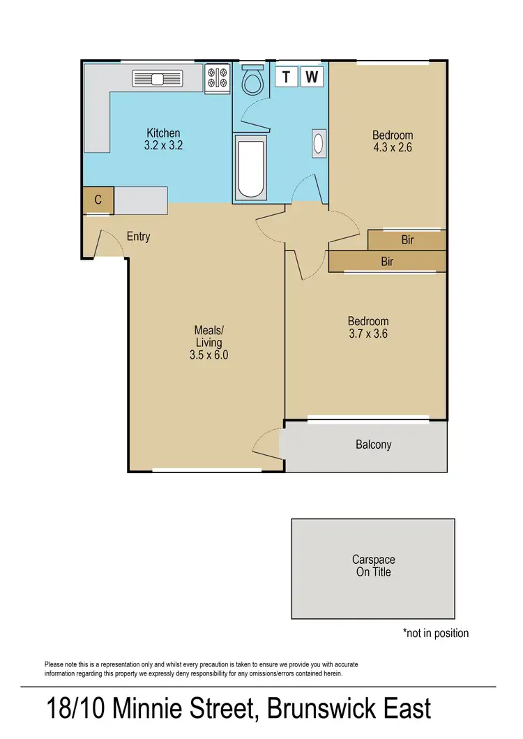 Floorplan of Homely apartment listing, 18/10 Minnie Street, Brunswick VIC 3056