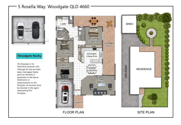 Floorplan of Homely house listing, 5 Rosella Way, Woodgate QLD 4660