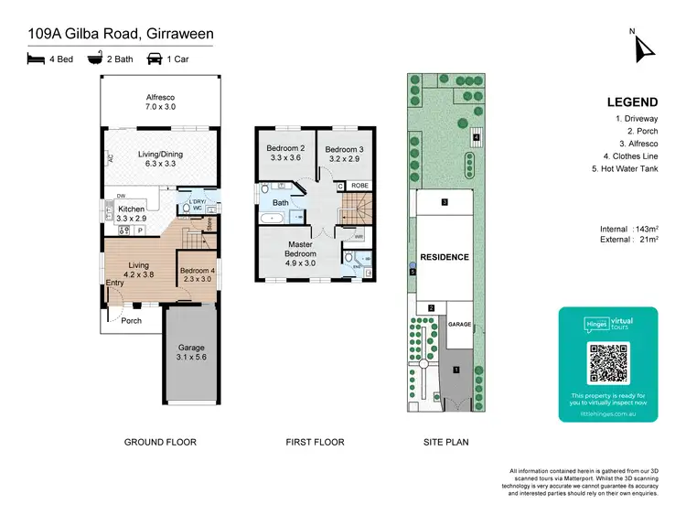 Floorplan of Homely house listing, 109A Gilba Road, Girraween NSW 2145