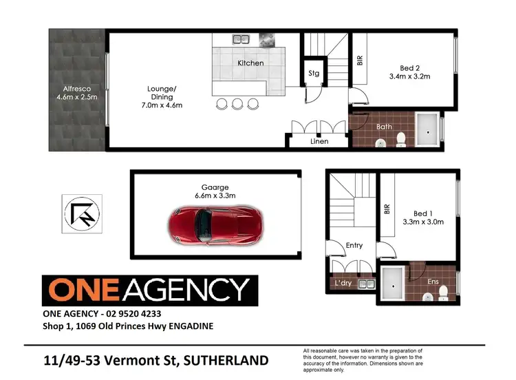 Floorplan of Homely apartment listing, 11/49-53 Vermont Street, Sutherland NSW 2232
