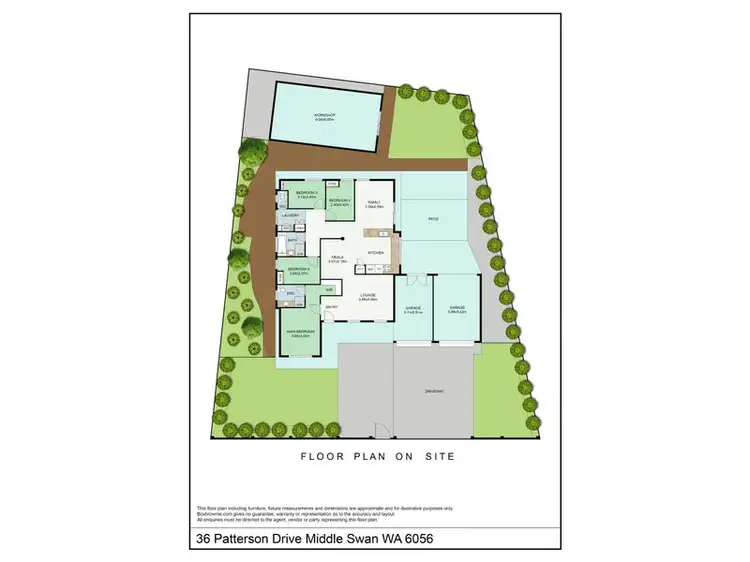 Floorplan of Homely house listing, 36 Patterson Drive, Middle Swan WA 6056