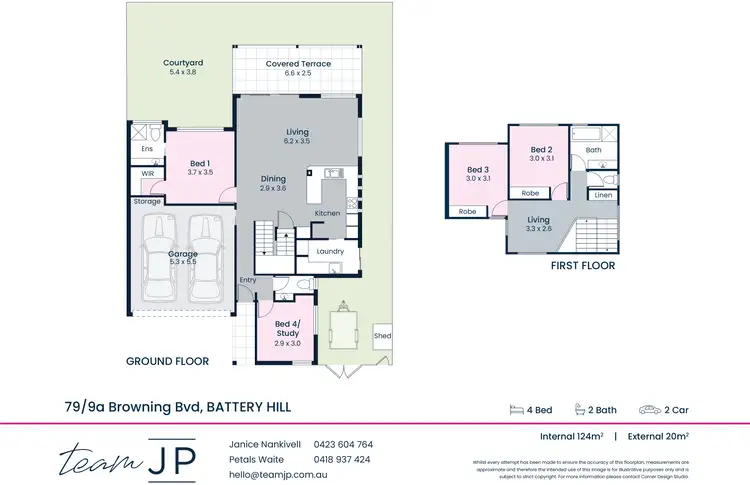 Floorplan of Homely townhouse listing, 79/9a Browning Boulevard, Battery Hill QLD 4551