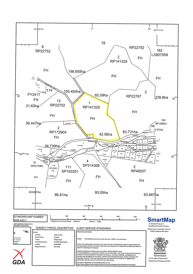 Floorplan of Homely rural property listing, LOT 1/5707 Wide Bay Highway, Goomeri QLD 4601