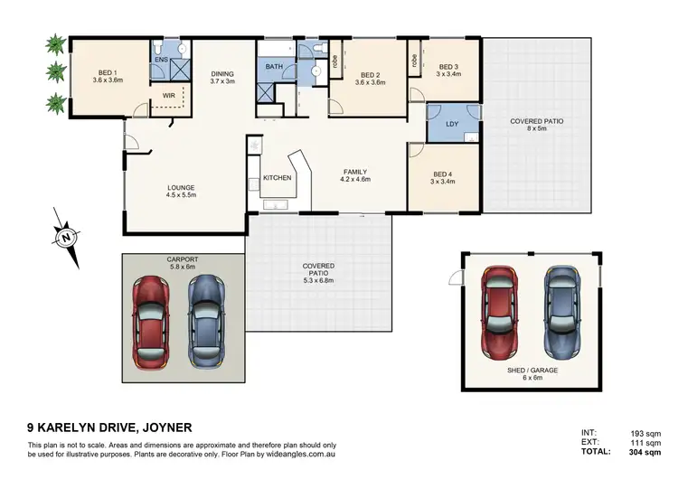 Floorplan of Homely house listing, 9 Karelyn Drive, Joyner QLD 4500