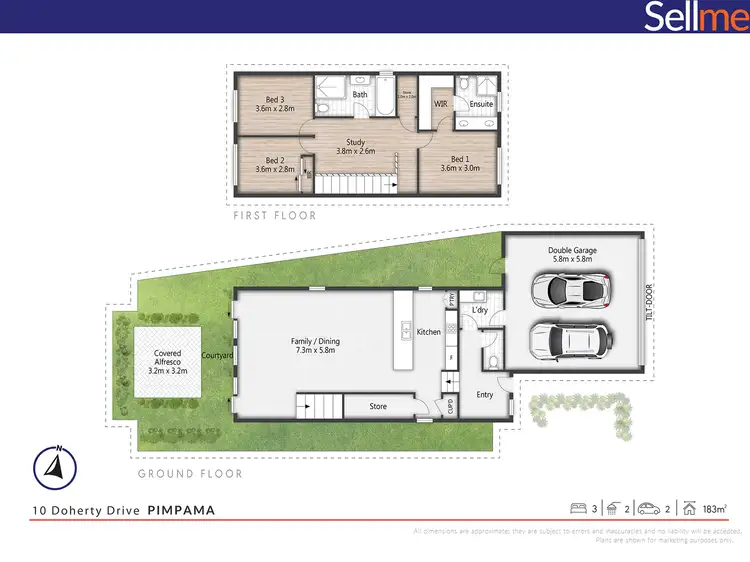 Floorplan of Homely house listing, 10 Doherty Drive, Pimpama QLD 4209
