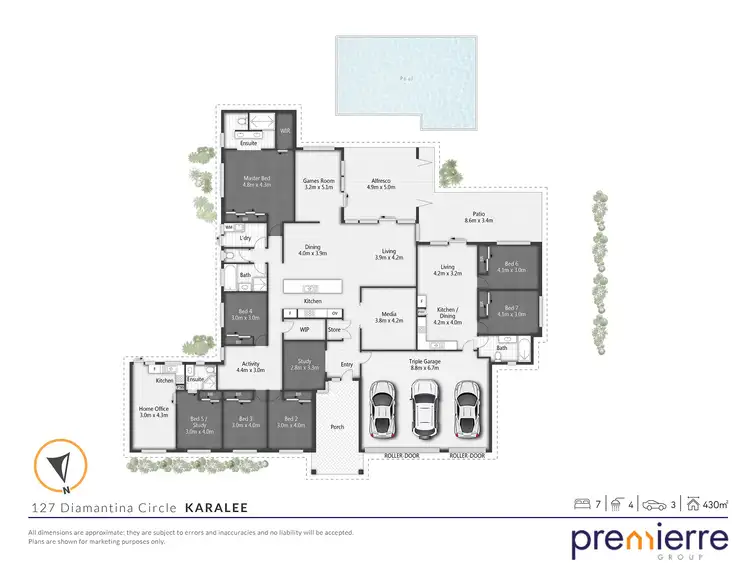 Floorplan of Homely rural property listing, 127 Diamantina Circle, Karalee QLD 4306