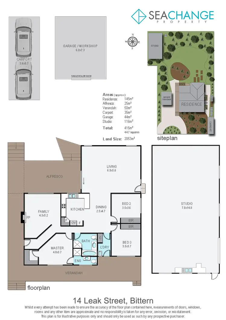 Floorplan of Homely house listing, 14 Leak Street, Bittern VIC 3918