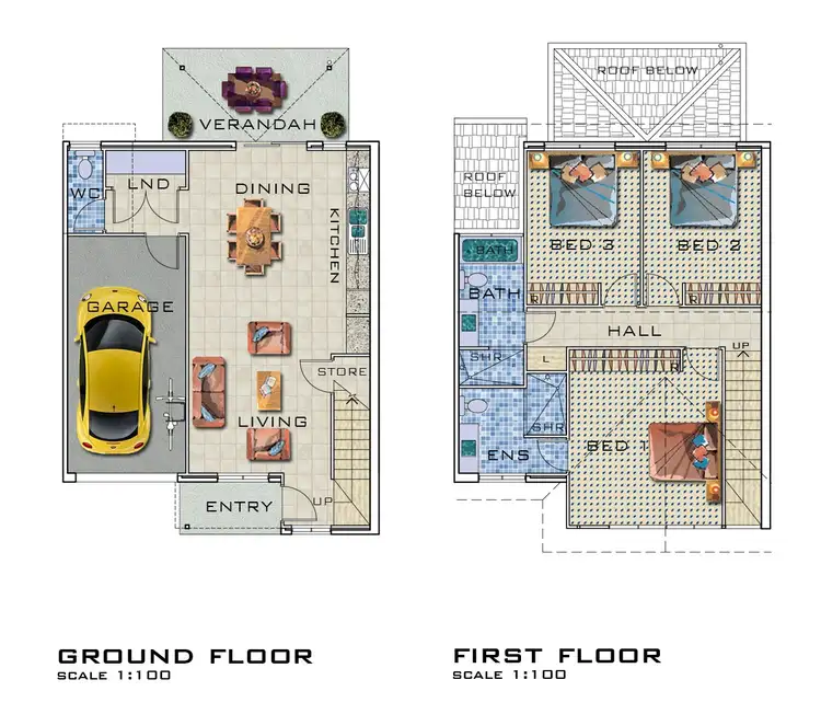 Floorplan of Homely townhouse listing, 56/179 Brays Road, Griffin QLD 4503