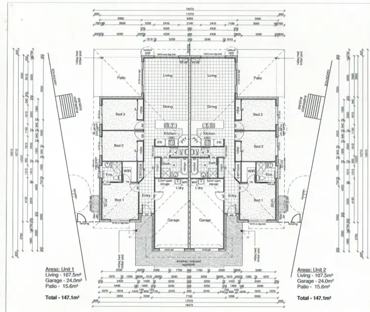 Floorplan of Homely semi-detached listing, 2/66 West Street, Sarina QLD 4737
