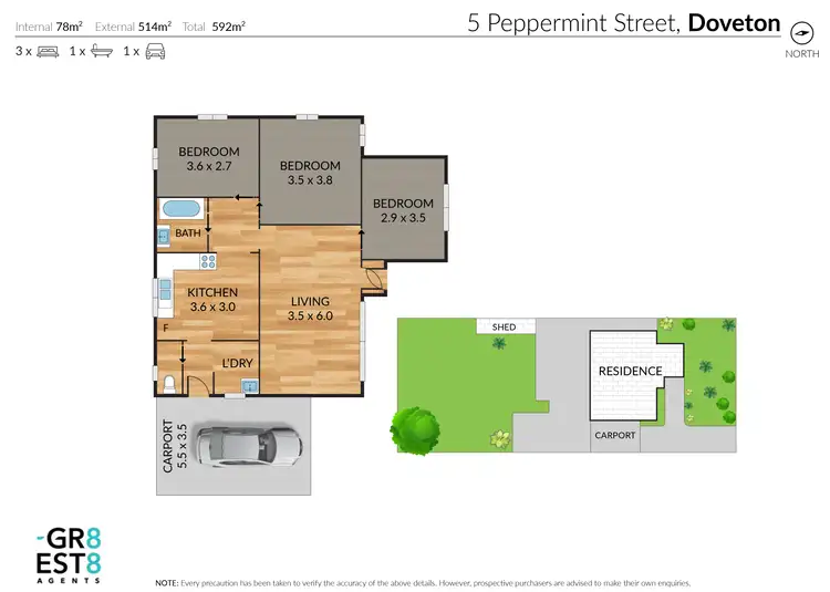 Floorplan of Homely house listing, 5 Peppermint Street, Doveton VIC 3177