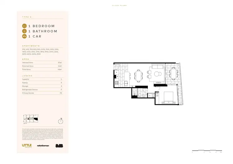 Floorplan of Homely apartment listing, 1302/12-18 Philip Avenue, Broadbeach QLD 4218