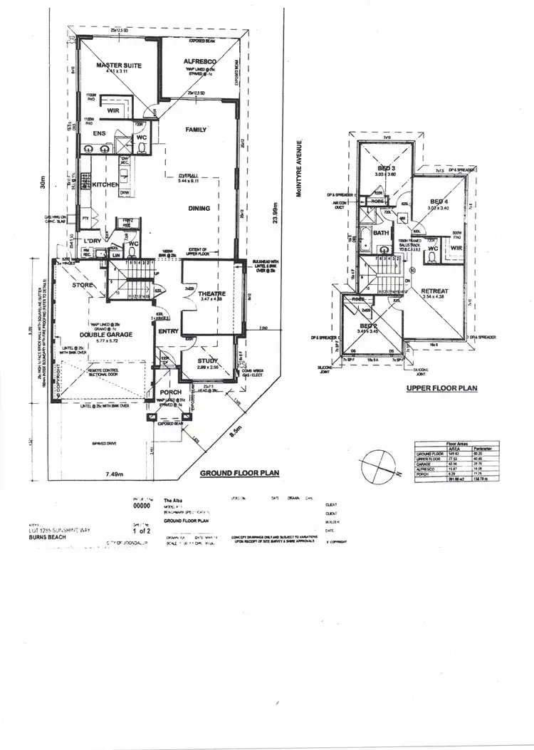Floorplan of Homely house listing, 1 Sunshine Way, Burns Beach WA 6028