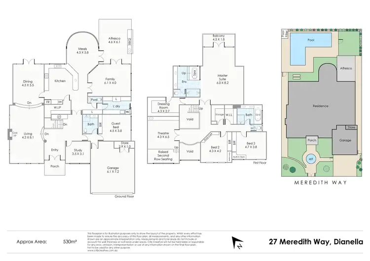 Floorplan of Homely house listing, 27 Meredith Way, Dianella WA 6059