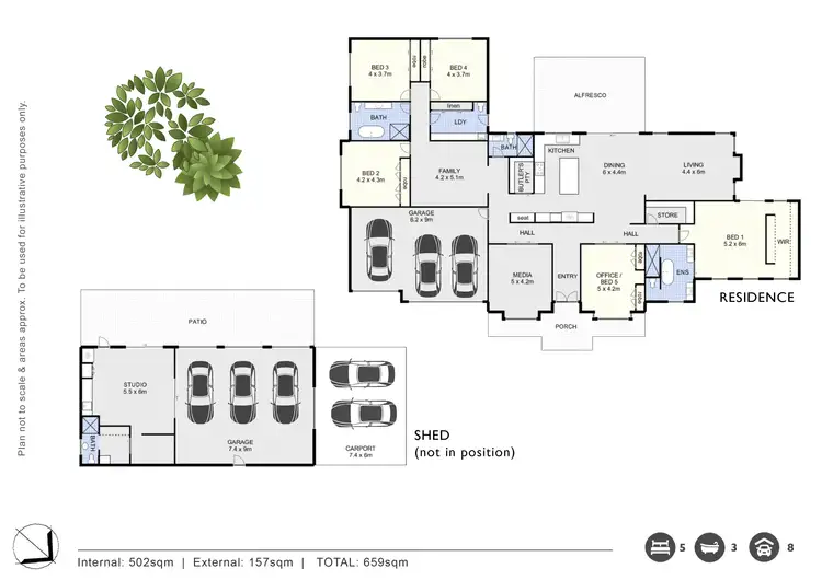 Floorplan of Homely house listing, 9 Amaroo Place, Cooroibah QLD 4565