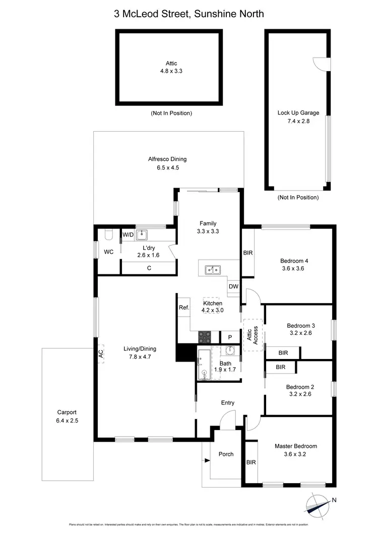 Floorplan of Homely house listing, 3 McLeod Street, Sunshine North VIC 3020