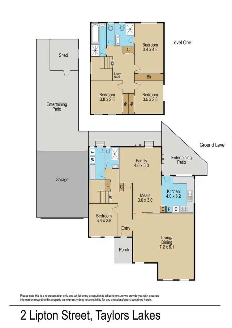 Floorplan of Homely house listing, 2 Lipton Street, Taylors Lakes VIC 3038