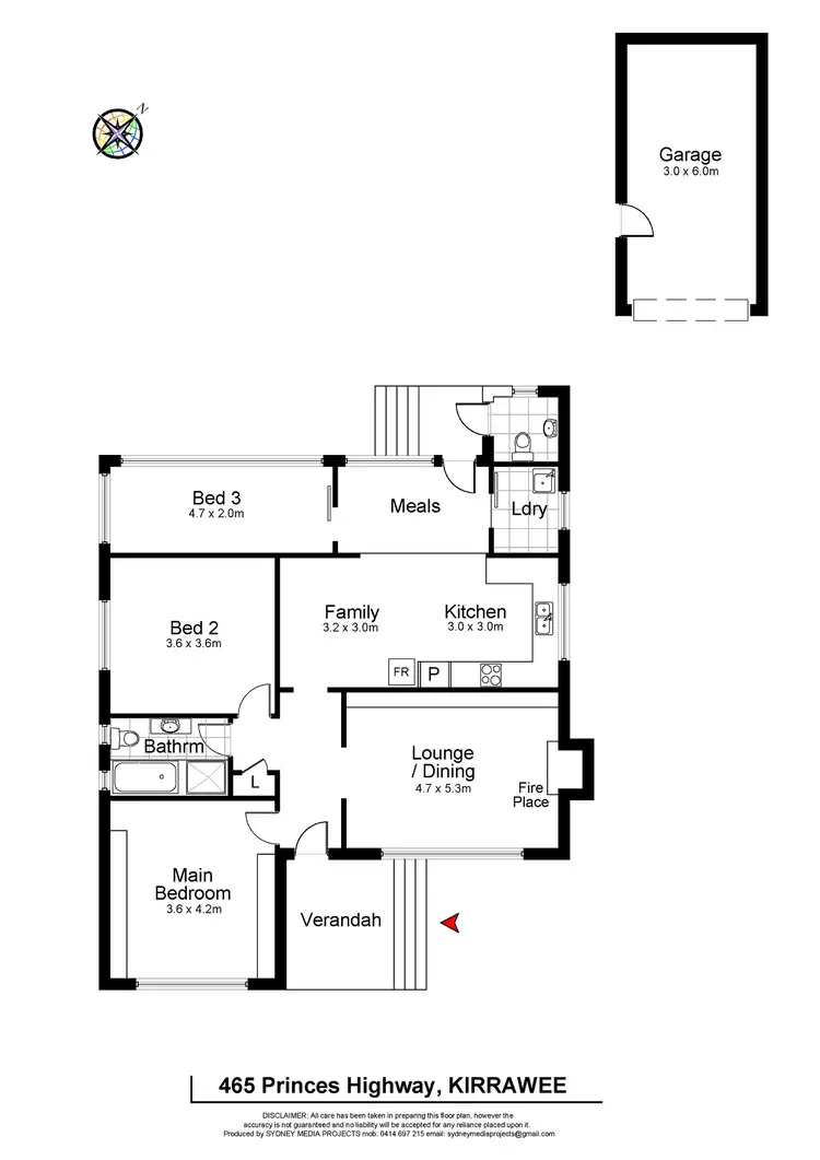 Floorplan of Homely house listing, 465 Princes Highway, Kirrawee NSW 2232