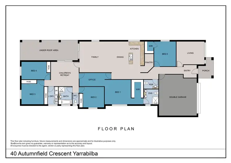 Floorplan of Homely house listing, 40 Autumnfield Avenue, Yarrabilba QLD 4207