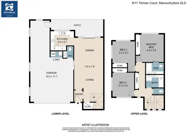 Floorplan of Homely townhouse listing, 11/8 Tolman Court, Maroochydore QLD 4558