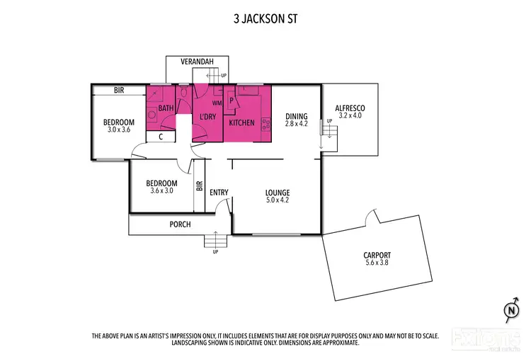 Floorplan of Homely house listing, 3 Jackson Street, Yarrawonga VIC 3730