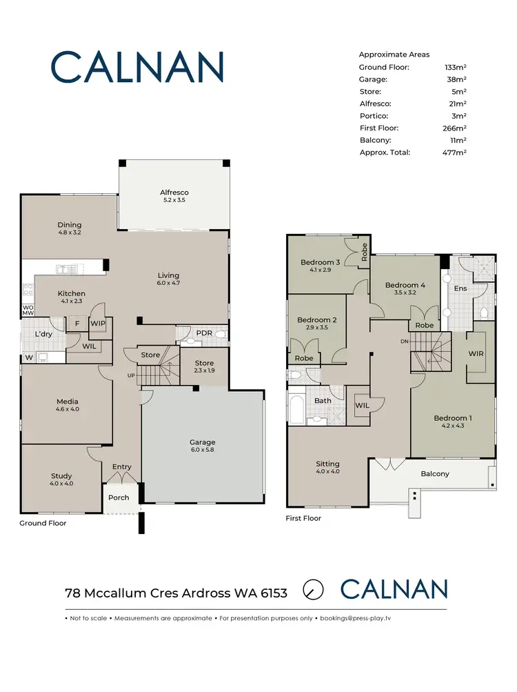 Floorplan of Homely house listing, 78 McCallum Crescent, Ardross WA 6153
