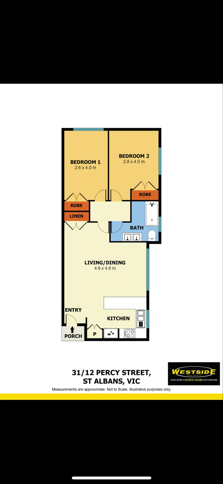 Floorplan of Homely flat listing, 31/12 Percy Street, St Albans VIC 3021
