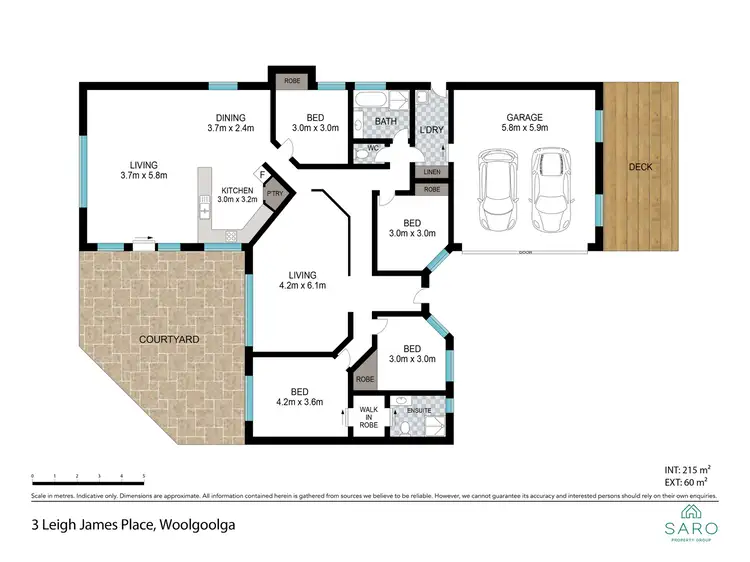 Floorplan of Homely house listing, 3 Leigh James Place, Woolgoolga NSW 2456
