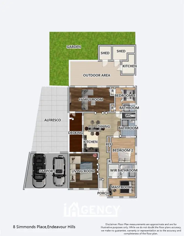 Floorplan of Homely house listing, 8 Simmonds Place, Endeavour Hills VIC 3802
