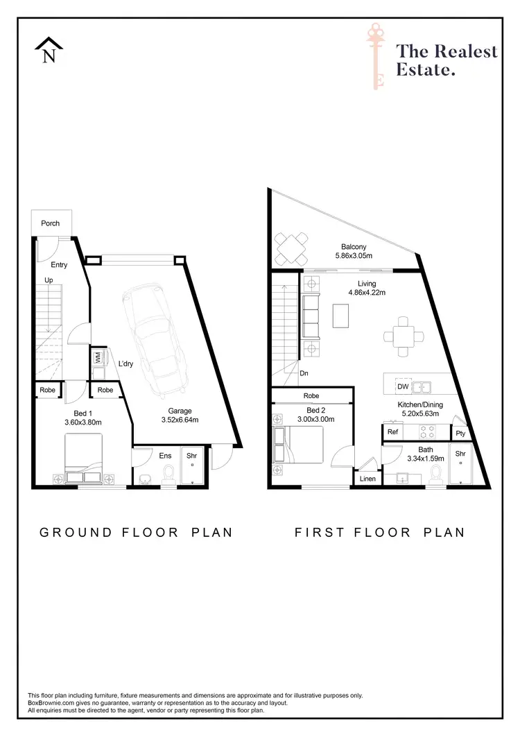 Floorplan of Homely townhouse listing, 6/3 Parker Street, Pascoe Vale VIC 3044