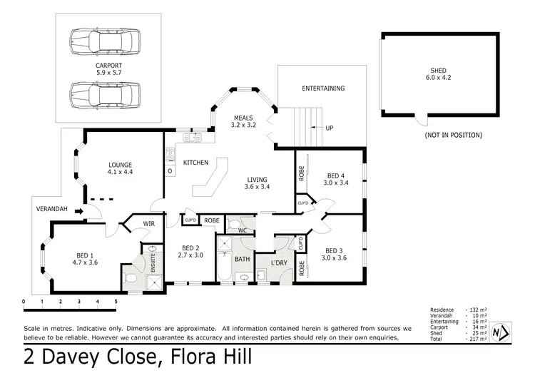 Floorplan of Homely house listing, 2 Davey Close, Flora Hill VIC 3550