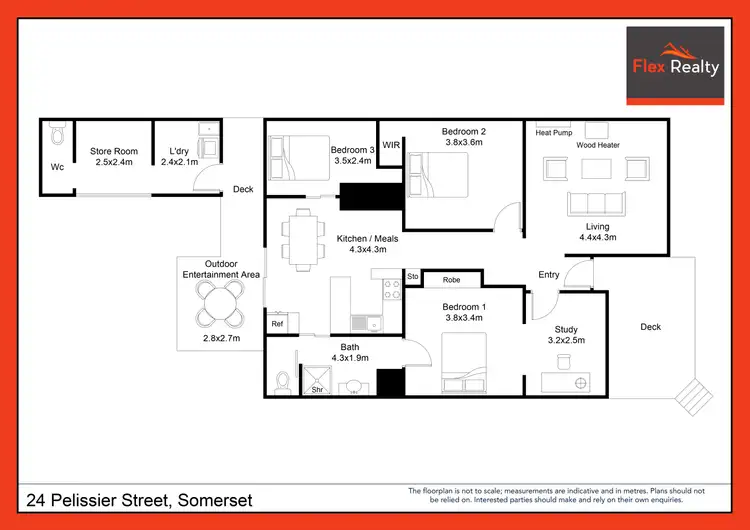 Floorplan of Homely house listing, 1/24 Pelissier, Somerset TAS 7322