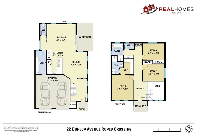 Floorplan of Homely house listing, 22 Dunlop Avenue, Ropes Crossing NSW 2760