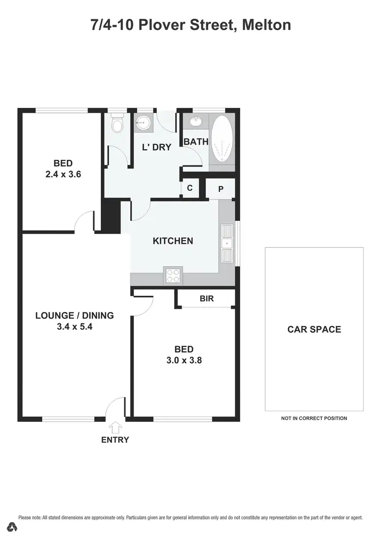 Floorplan of Homely unit listing, 7/4-10 Plover Street, Melton VIC 3337