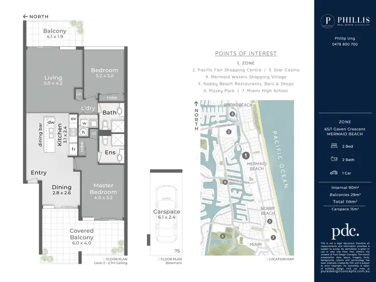 Floorplan of Homely unit listing, 65/1 Gaven Crescent, Mermaid Beach QLD 4218