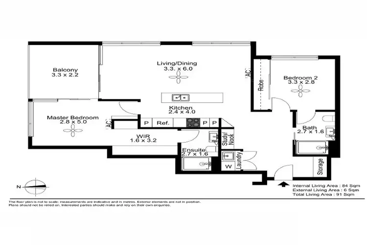 Floorplan of Homely apartment listing, 410/34 Jenner Street, Nundah QLD 4012