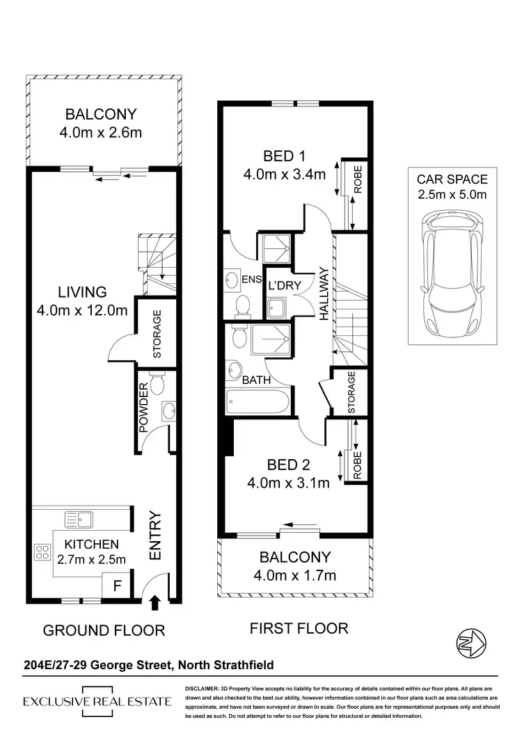 Floorplan of Homely apartment listing, 204E/27-29 George Street, North Strathfield NSW 2137