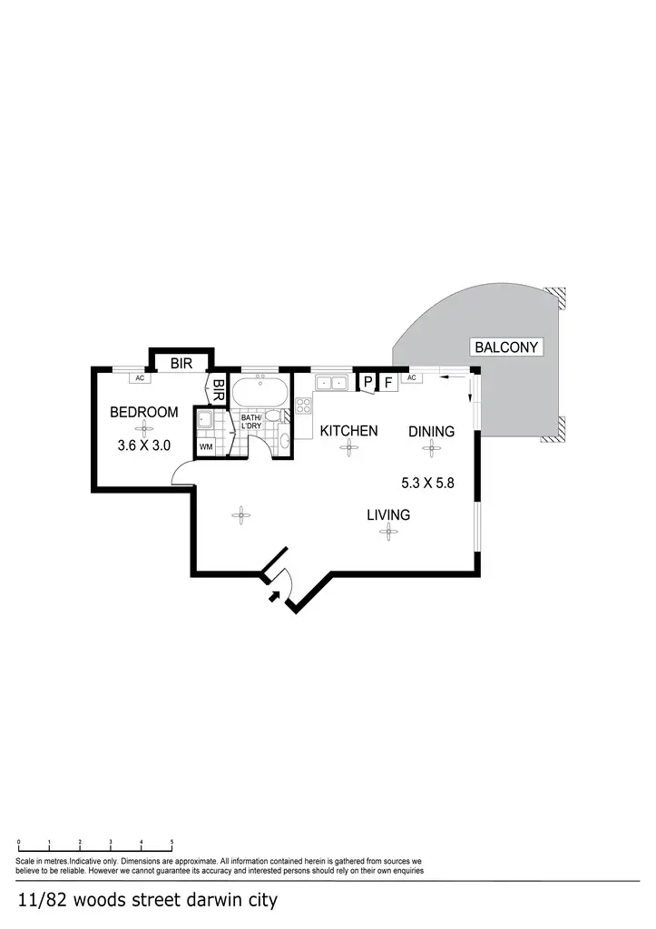 Floorplan of Homely unit listing, 11/28 Woods Street, Darwin City NT 800