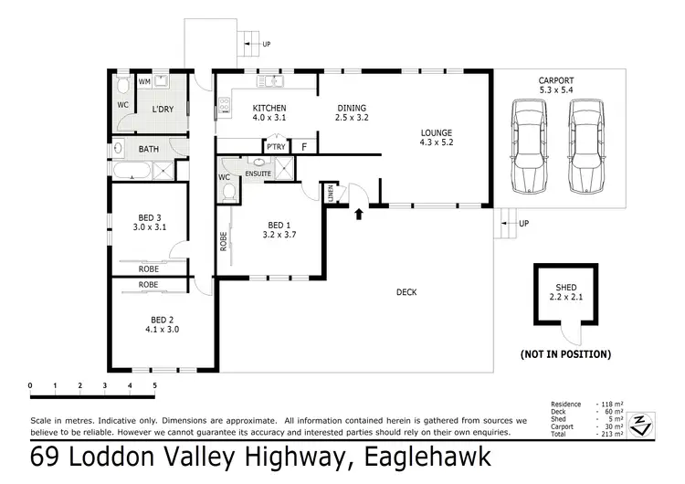 Floorplan of Homely house listing, 69 Peg Leg Road, Eaglehawk VIC 3556