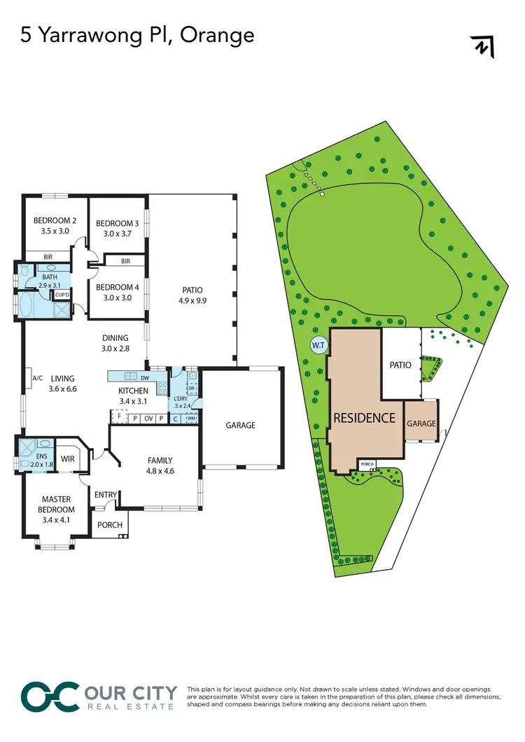 Floorplan of Homely house listing, 5 Yarrawong Place, Orange NSW 2800