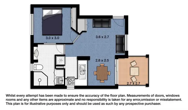 Floorplan of Homely unit listing, 9/21 Peerless Avenue, Mermaid Beach QLD 4218