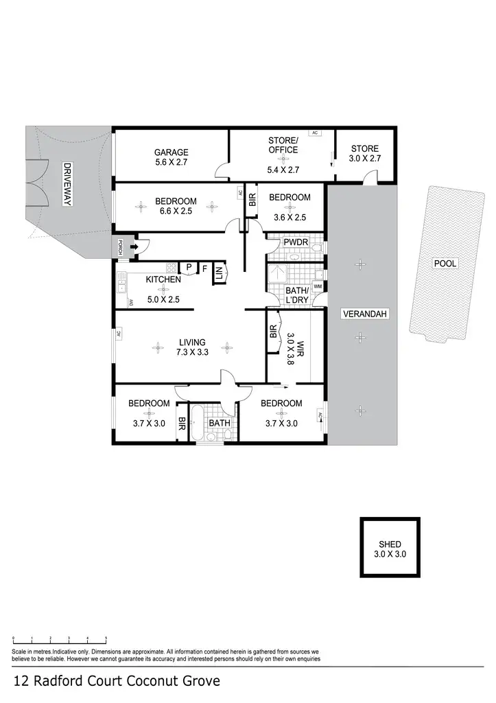 Floorplan of Homely house listing, 12 Radford Court, Coconut Grove NT 810